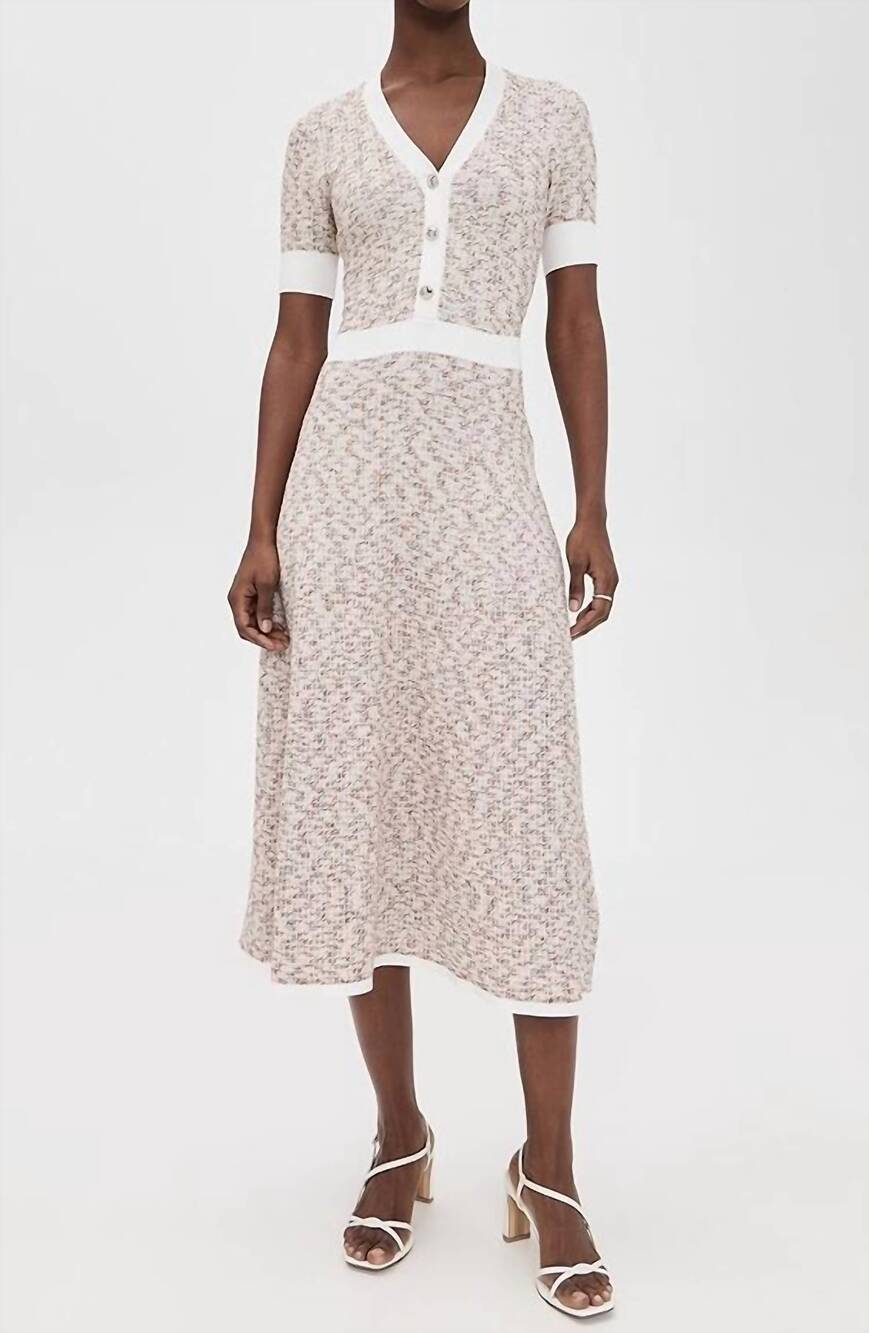 NEW SHOSHANNA alison v-neck dress in neutral